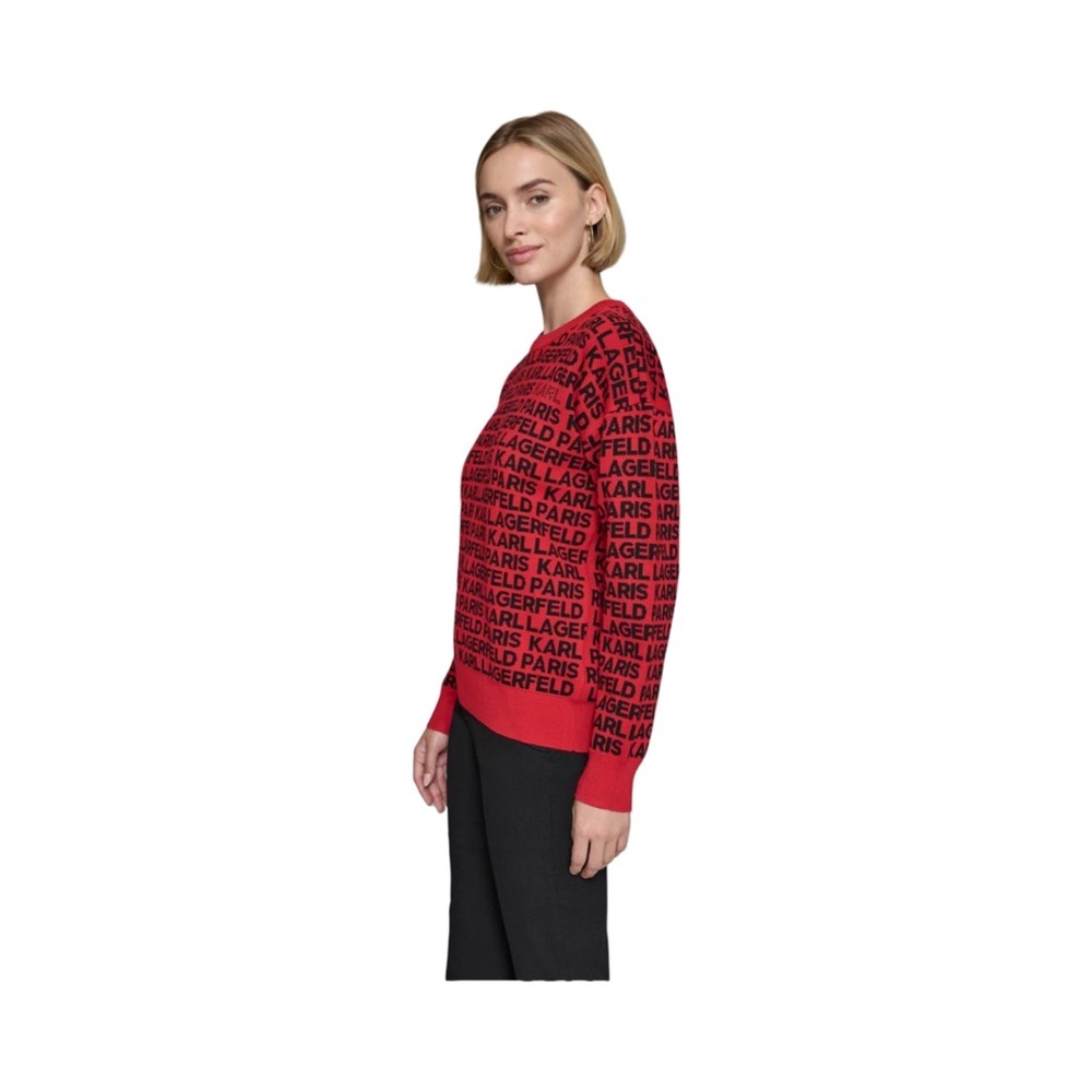 Karl Lagerfeld Paris Logo Signature Crewneck Sweater NWT Size S - Picture 3 of 9
